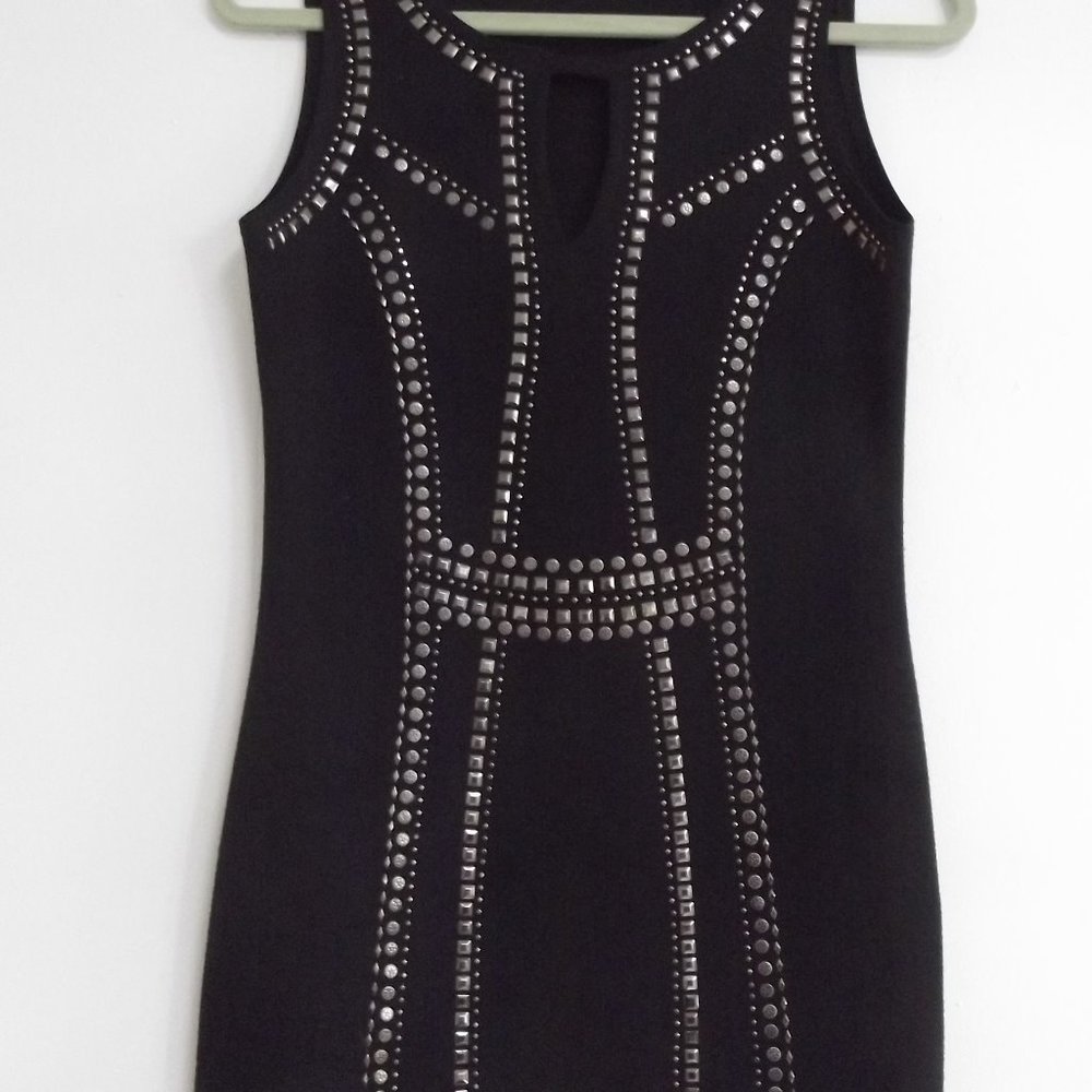 CACHE  STUDDED BODYCON TOP/mini dress